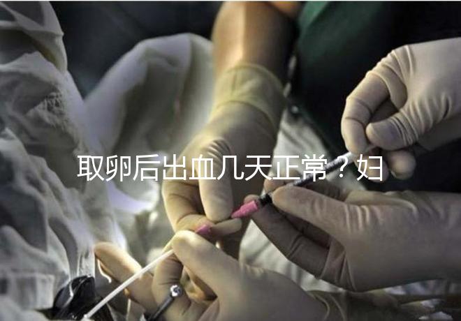 取卵后出血幾天正常?婦科醫生:超過這個天數得重視