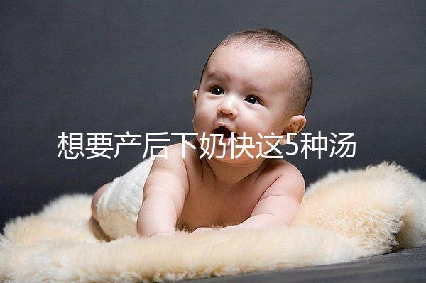 想要產(chǎn)后下奶快這5種湯必備，第一種木瓜牛奶湯最有效