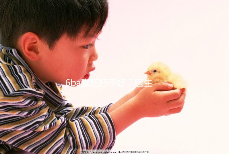 6ba囊胚好不好？醫(yī)生:調(diào)理好身體才是提升成功率的基礎(chǔ)