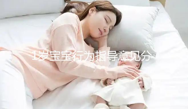 1歲寶寶行為指導意見分享，訓練后能力評測81分不成問題